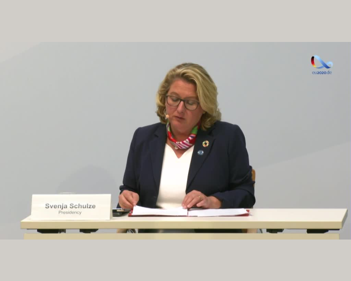 Pressekonferenz von Bundesumweltministerin Svenja Schulze