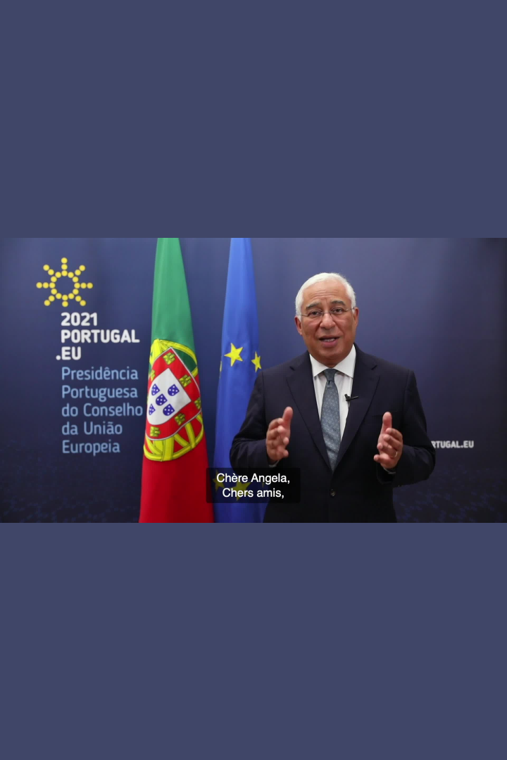 Message vidéo de la chancelière fédérale et du Premier ministre portugais
