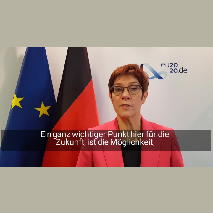 Ministerin Kramp-Karrenbauer zieht eine positive Bilanz des Verteidigungsrats