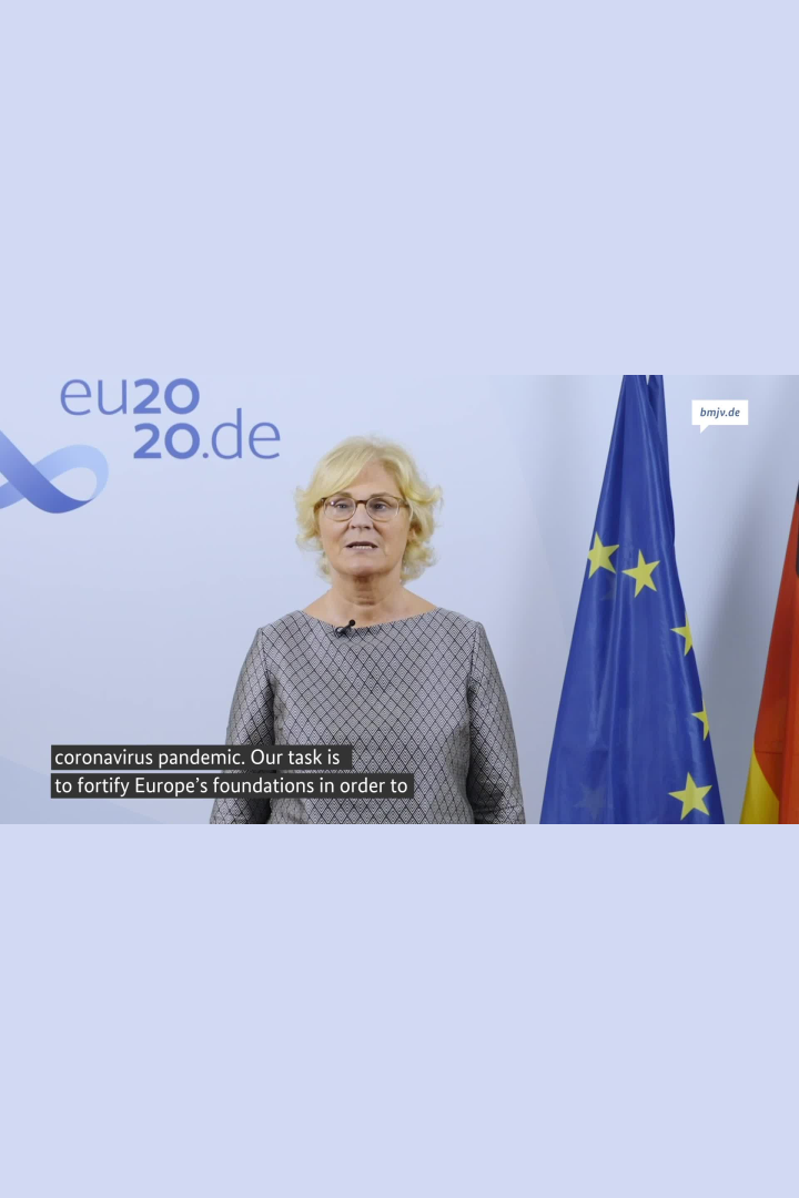 Déclaration de la ministre fédérale de la Justice Christine Lambrecht